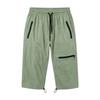 Women Outdoor Hiking Pants Quick Dry Lightweight Capris with Adjustable Waist and Zipper Pockets for Running Fitness Sports