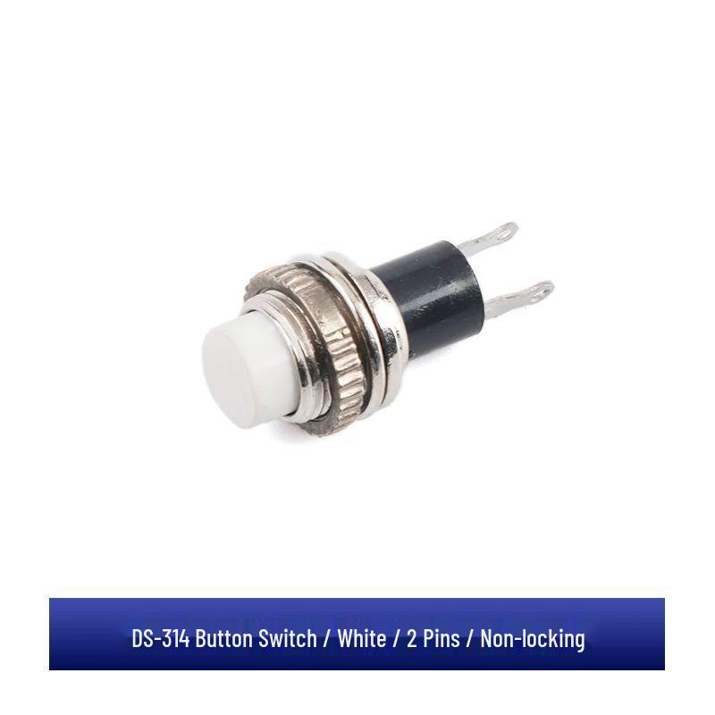 10MM Non-locking Self-resetting Button Switch for Doorbell/Horn (DS-316/DS-314).