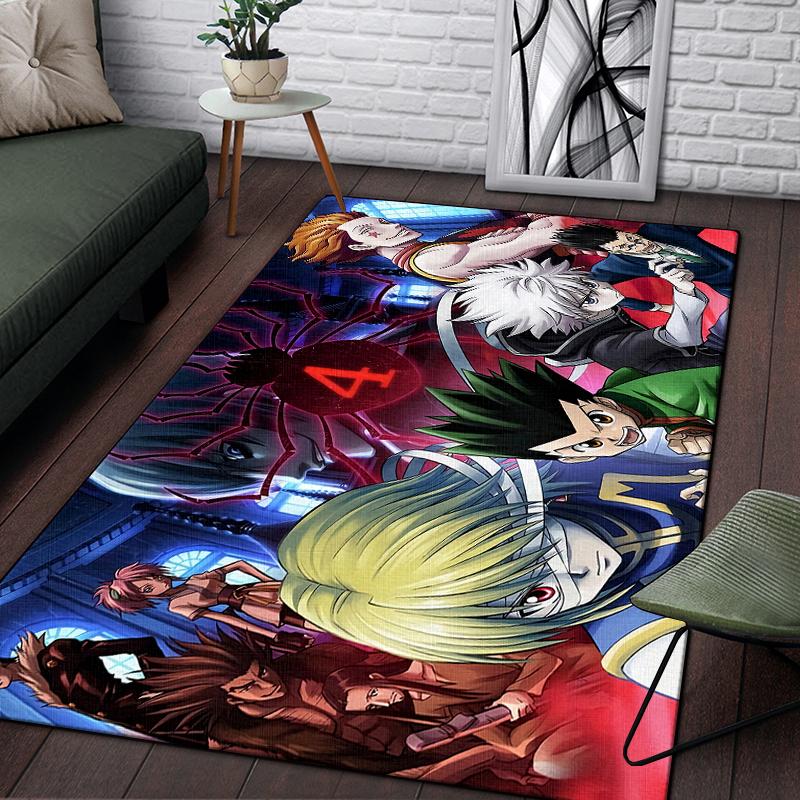 Hunter X Hunter Carpet for Living Room,Soft Flannel Rug for Bedroom ,Anti-Slip  BATHROOM Mat,  Baby Play Mat, Kitchen Mat
