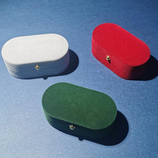 Krabička na prsten s víčkem Ochranná Lehká Flokovaná Návrh Šperky Krabička na prsten Svatba Dárky