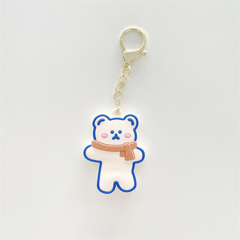 case for airtag Cute and creative shapes keychain anti-lost cartoon bear puppy Tracker Protector Protective Case for kid elderly