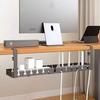Extendable Under Desk Cable Management Tray Sturdy No Drilling Cord Hider Raceway Space Saving Wire Organizer Cable Tray