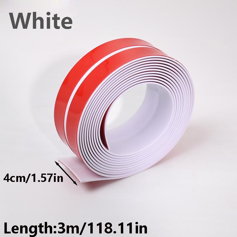 

1pc 4cmx3m Peel and Stick Wall Trim Molding, Flexible Corner Trim Moulding, Inside & Outside Wall Corner Protector for Wall Edge белый