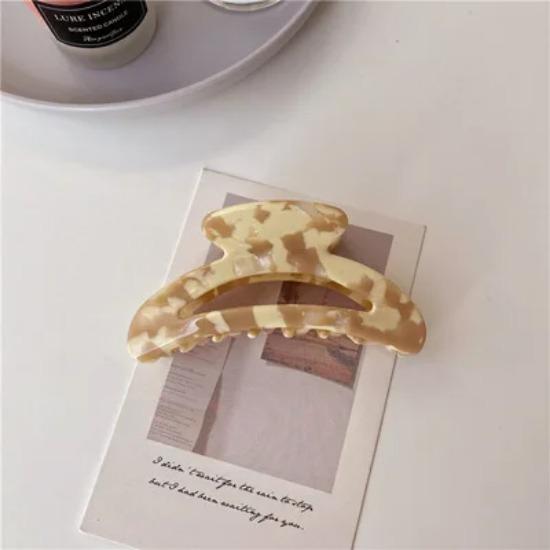 Vintage Hair Clips for Women Acetate Claw Clip Colorful Marbling Large 10cm Hair Clip Girls Hair Accessories  New Hair Claw