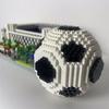 Knew Built Madrid Soccer Stadium with Soccer Ball Micro Blocks Building Toys Experience the Joy of Footballive Good Deco Gift