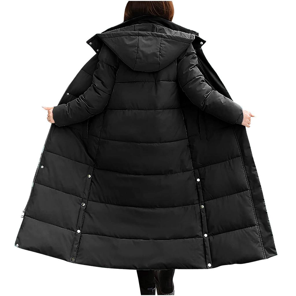 Women's Fashion Leisure Winter New Cotton-padded Jacket Slim Lengthened Thick Cotton-padded Jacket