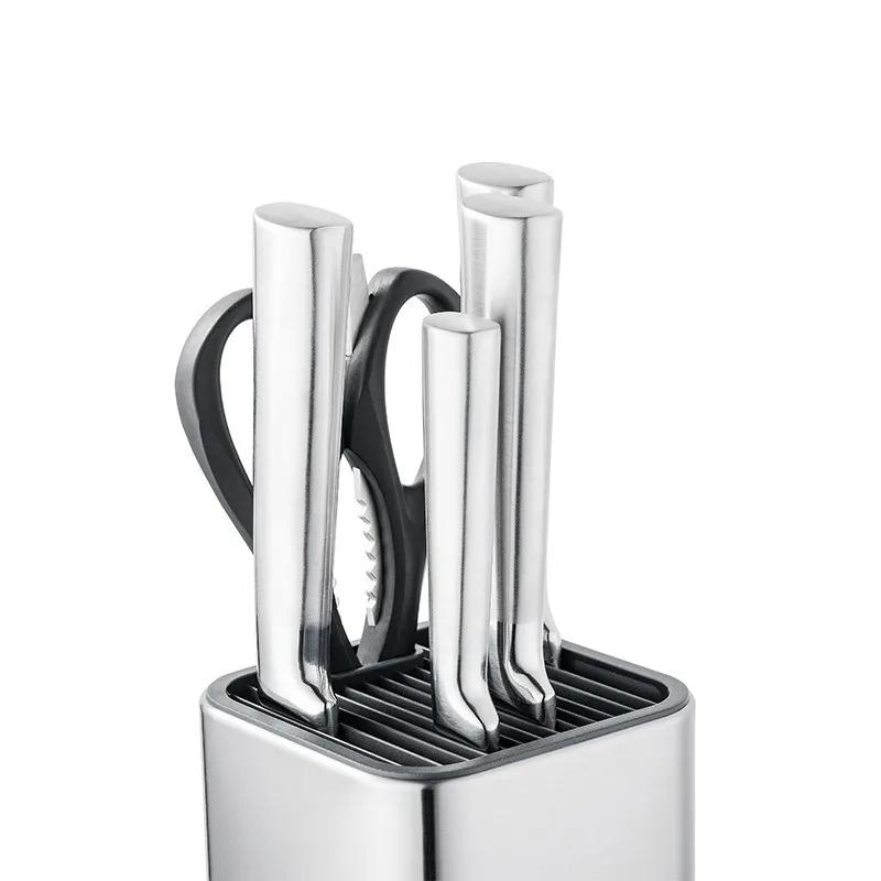 Knife Holder 304 Stainless Steel For Multi Kitchen Knife Set Scissors Cooking Utensils Organizer Knives Stand Block Tool