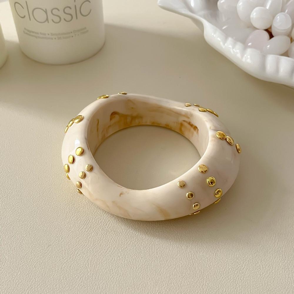 Vintage Acrylic Bangle Bohemian Chunky Bangle Creative Cuff Bracelets  Gift