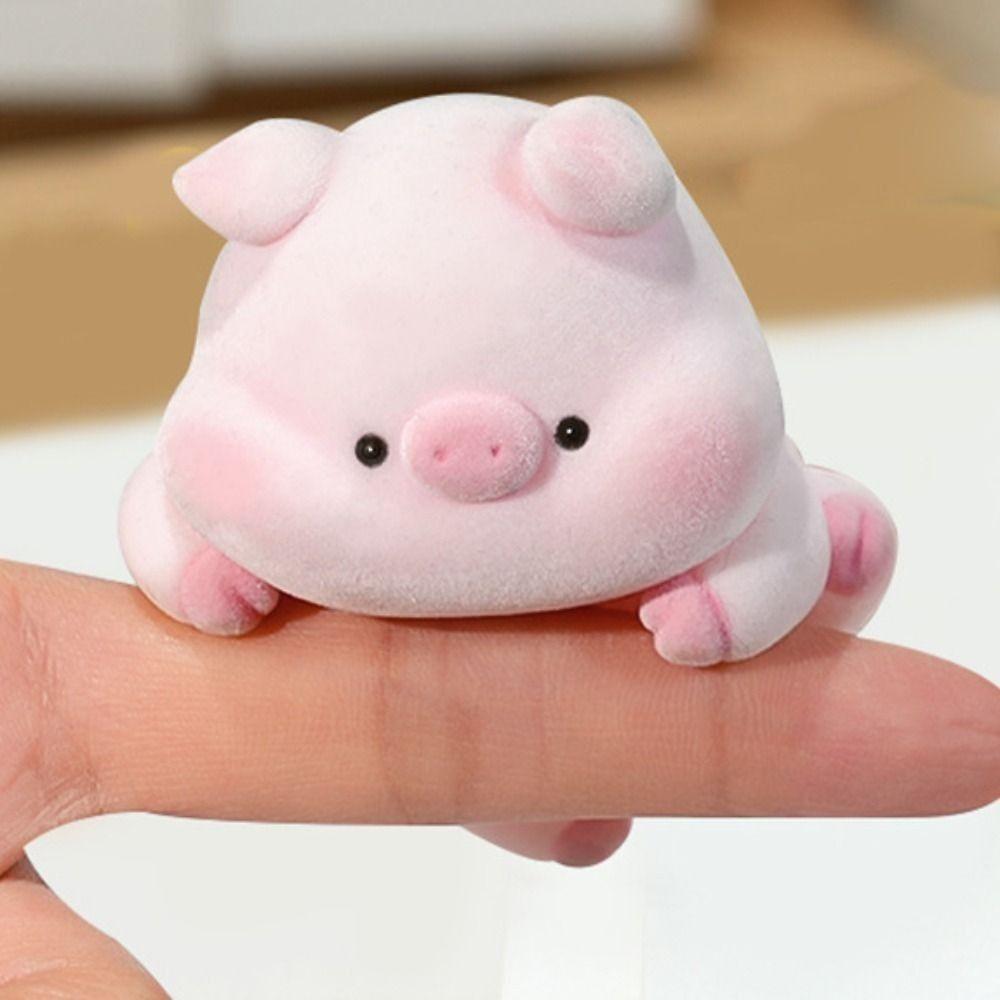 4Pcs/8pcs/set Flocking Computer Monitor Decoration Panda Dog Center Console Doll  Navigator