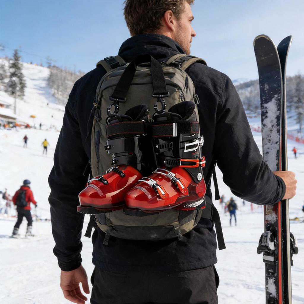 4 pcs Nylon Roller Skate Straps For Carrying Strap Leashes Carrier For Ski Boot Shoe Lifter Portable Inline Skate Winter Straps