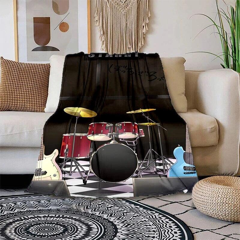 Lonely Rock Cartoon Plush Bed Throwing Cartoon Picnic Thin Blankets Modern Flannel Blanket Cover Gedruckt Bettdecke Geschenk