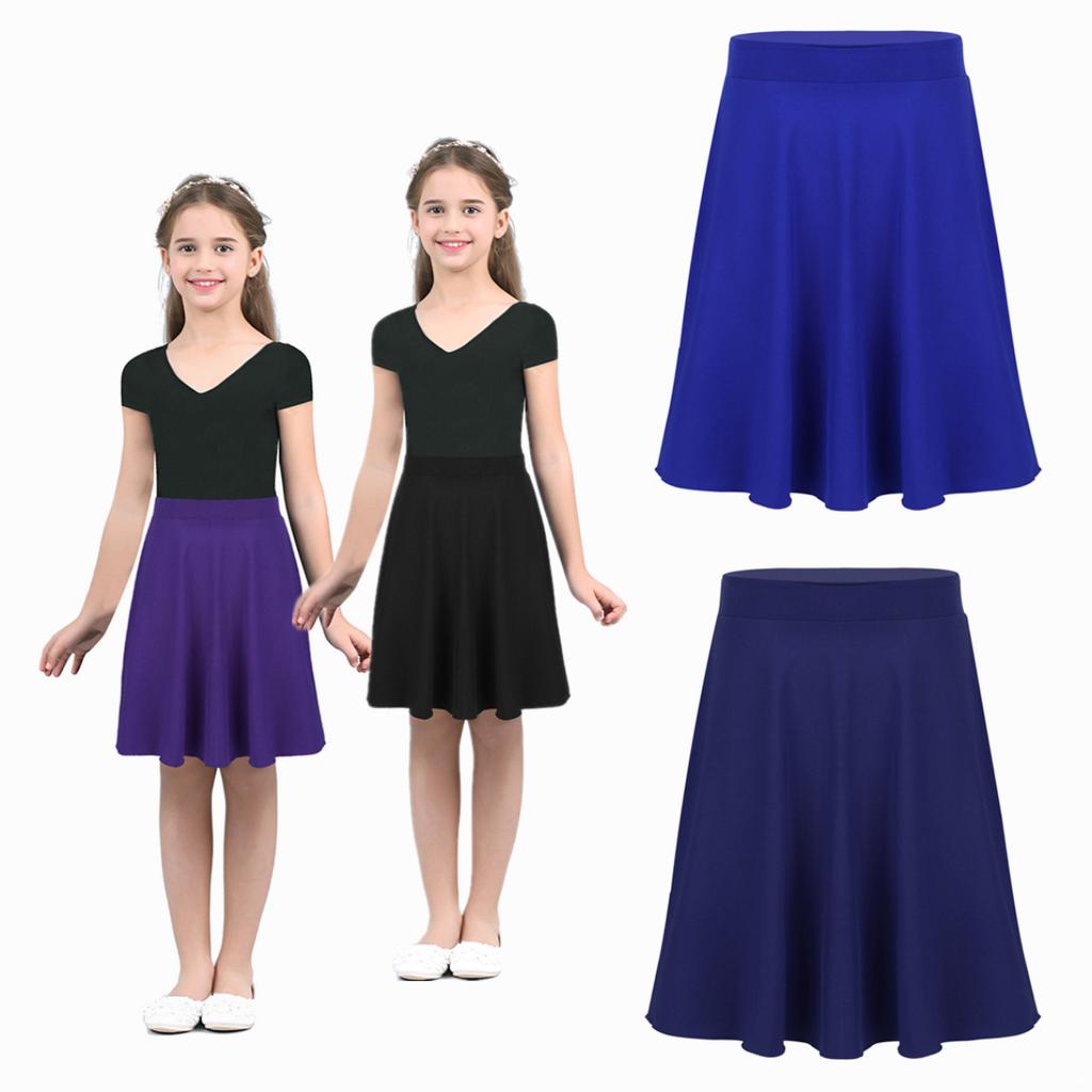 Kids Girls Long Maxi Skirt Celebration of Spirit Praise Dance Performance for Casual Party School Uniform Dance Dress