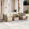 VidaXL Garden Lounge Set with Cushions 10 Pcs, Patio Sofas, Patio Furniture Set, Outdoor Furniture, Beige 3272339