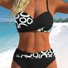 2026 European and American New Lace-up, Bikini Triangle Bag Split Swimsuit New
