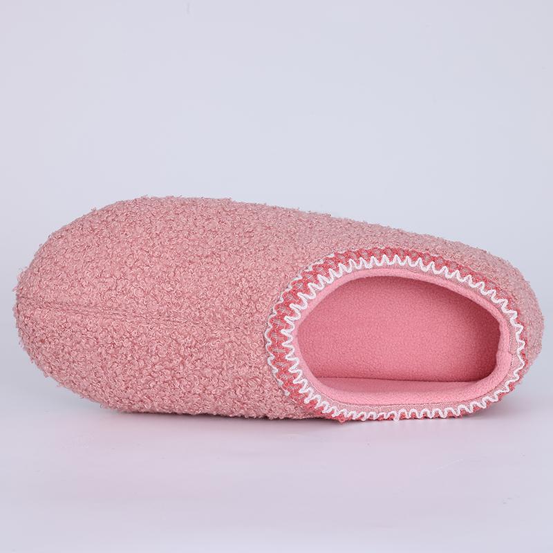 Crestar Women Slippers Winter Warm Casual Home Slippers Outdoor Non-slip Wear-resistant Shoes Indoor Comfortable Soft Flat Shoes