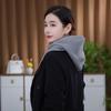 Fashion Ear Protection Winter Balaclava Windproof Drawstring Hooded Beanie Hats Warm Knitted Hooded Cap Unisex