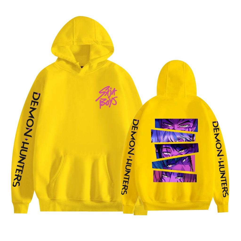 Hot KPop Demon Hunters Anime Funny Hoodie Hip Hop Graphic Sweatshirts Streetwear Harajuku Tracksuit