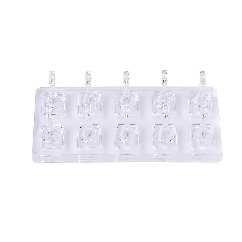 Cat's Eye Glue Practice Holder Non-magnetic Acrylic Transparent Nail Holder Nail Art Bracket Nail Tools