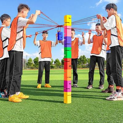 Building Team Games Team Collaboration Games Tower Outdoor Sports Toys Company Activities Children'S Sensory Party Games