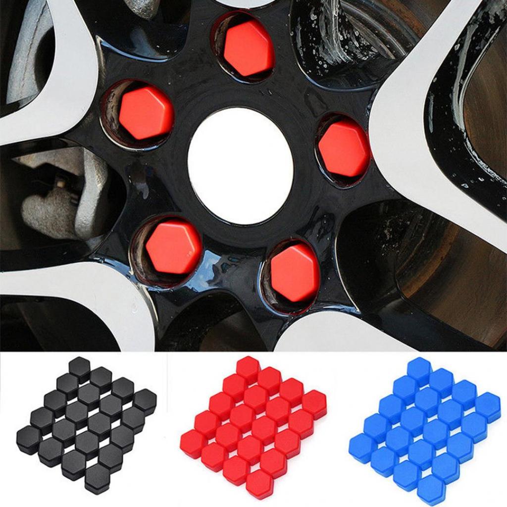 20 Stück 19 mm Universal Car Styling Auto Nabenschraubenabdeckung Staubdichte Radmutterkappen
