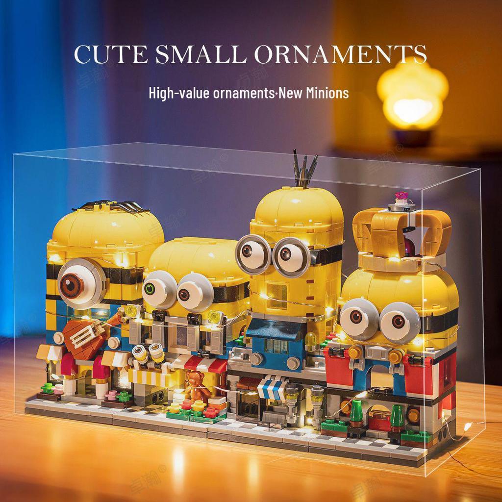 Minion-Compatible Street Scene LEGO Building Blocks - Kids' Toy Set