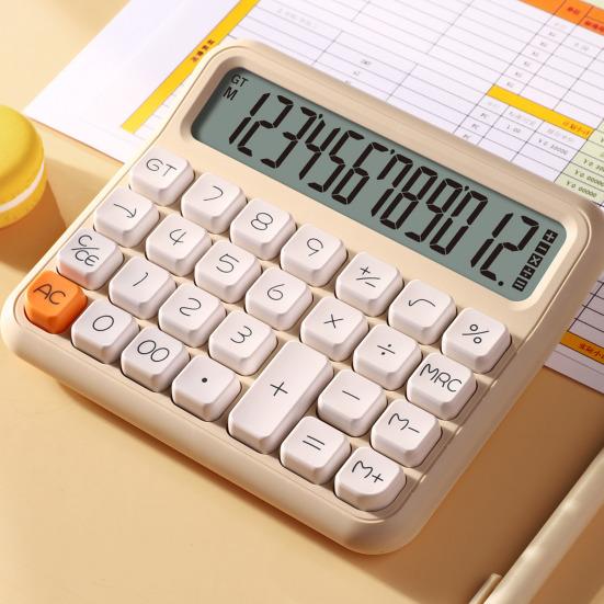 Basic Calculator with Extra Large LCD Display Easy To Read Battery Powered Portable Office Home Use Desktop Calculator