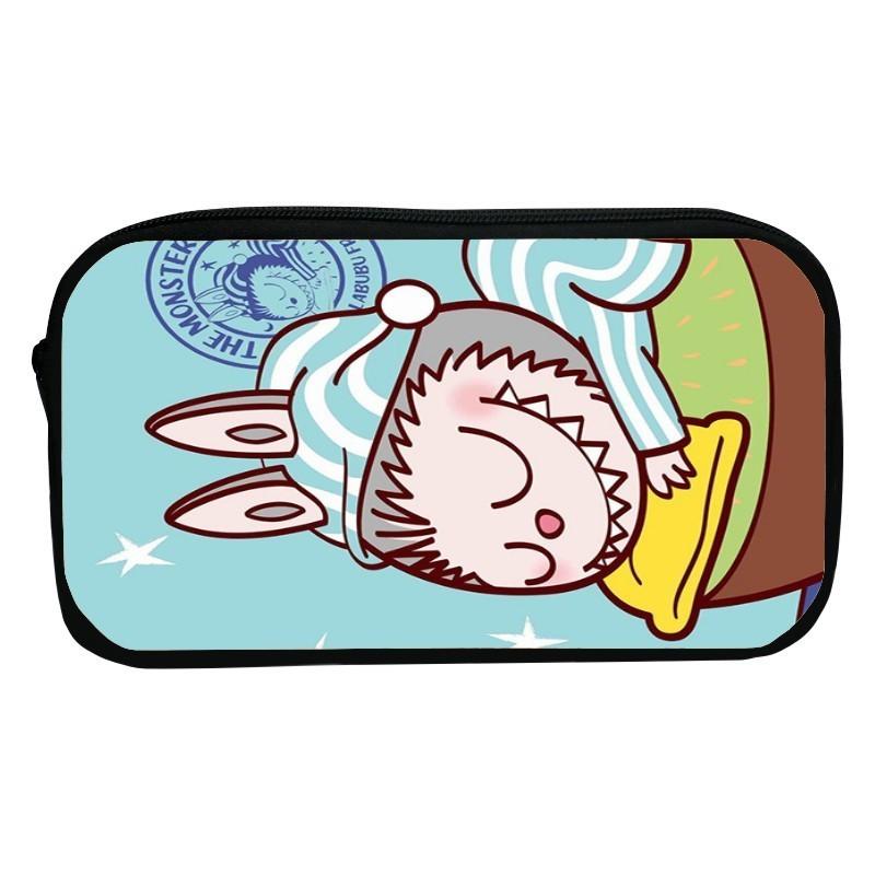 Sött tecknad kanin pennskrin för barn Hållbart polyester-pennfodral