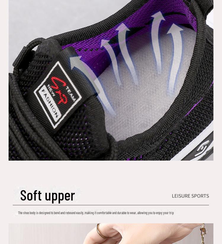 Lässige Wanderschuhe mit weicher Sohle für Herren, atmungsaktive Mesh-Sneaker für Senioren