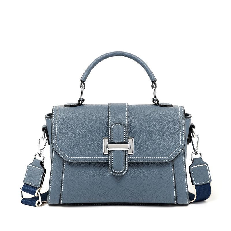 Leather women's bag messenger bag new first-layer cowhide versatile commuter retro shoulder bag simple trend