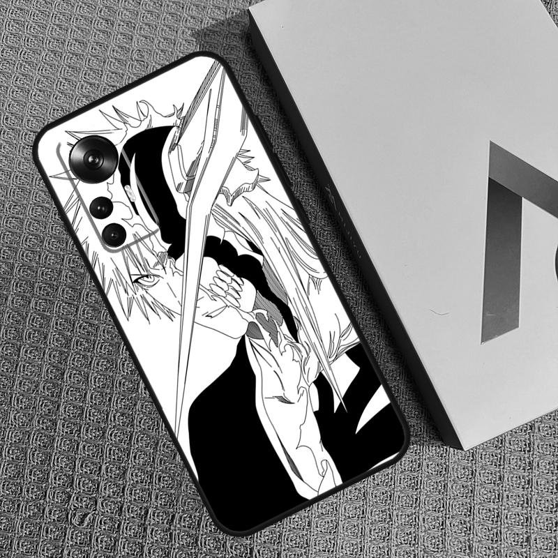 Black White Anime Bleach Case For Xiaomi 12T 11T Pro 13 11 12 Lite POCO F5 X5 Pro X3 Pro F3 M5 POCO F5 X4 F4 GT Cover