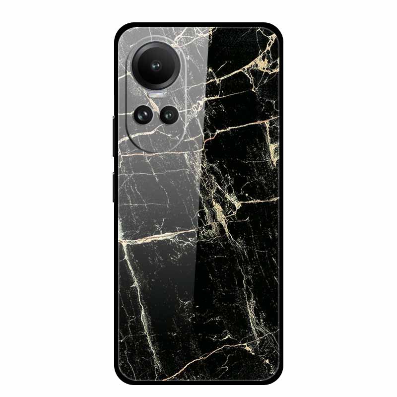 Tempered Glass Case For Oppo Reno10 Pro Cover Reno 10 5G Fashion Hard Back Cover for Oppo Reno 10 Pro 5G Reno105G Case Lion Capa