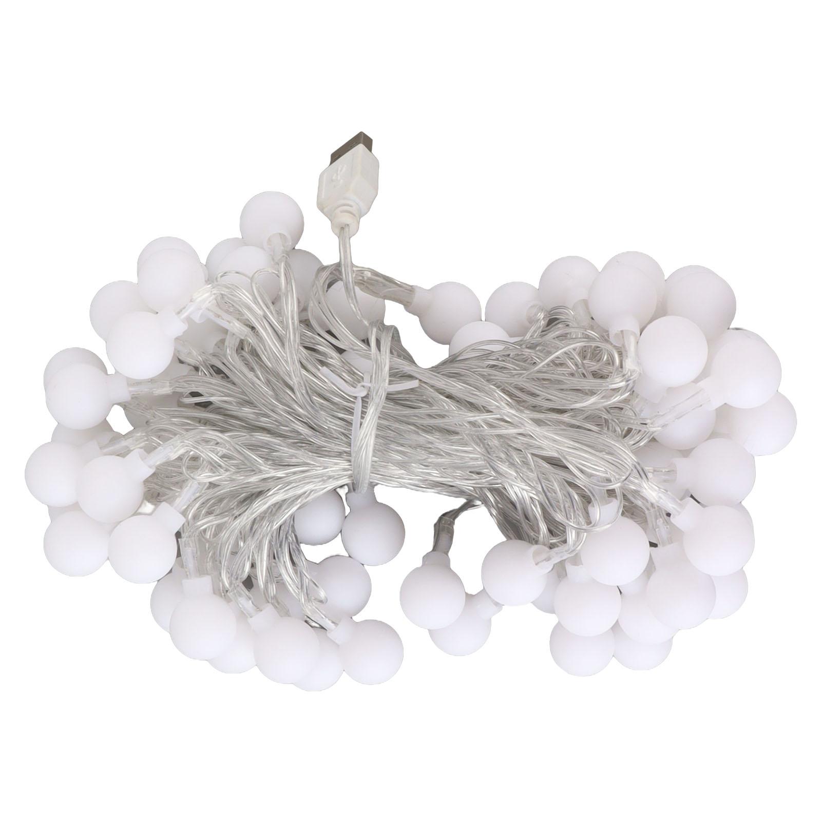 

Светодиодные гирлянды, теплый рассеянный свет, гирлянды с феями, украшение для уличного кемпинга, палатки, навеса Ball 1.8cm Diameter