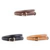 Womens Elegant Genuine Leather Waist Belt With Smooth Buckle For Casual Dresses Spring
