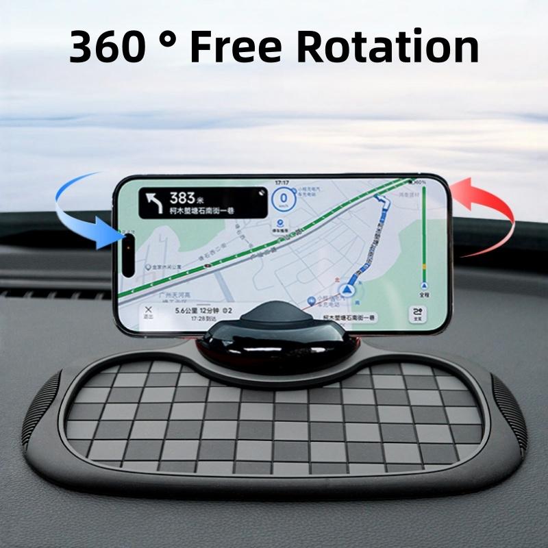 Anti Slip Mat for Car Dashboard with Temporary Parking Number, Universal Rotatable Vehicle Mounted Anti Slip Mat Phone Holder