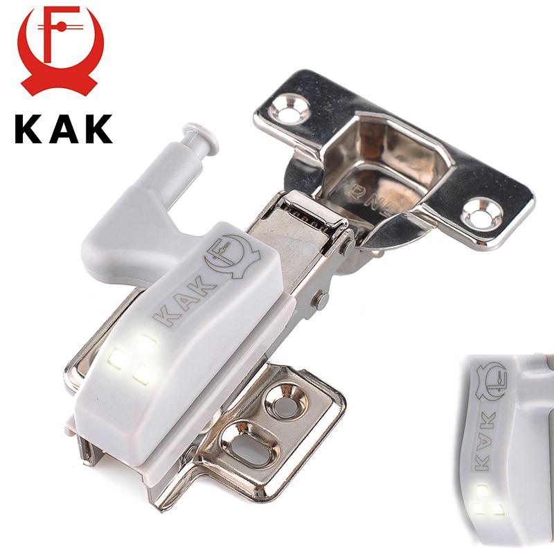 10PC KAK Universal Hinge Light Kitchen Bedroom Cabinet Cupboard Wardrobe 0.25W Inner LED Sensor Light Furniture Hardware