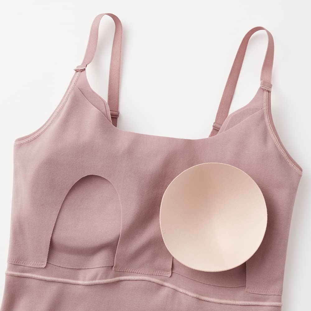 Gunze KIREILABO Maternity Cami Charcoal Size M Bra, Skin-Cuddling, Women's KB7158, Gray,