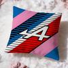 A-Alpines Automobiles Cushion Cover Premium Comfort Reversible Pillow Cove -Two in One Design for Any Room & Car Interior