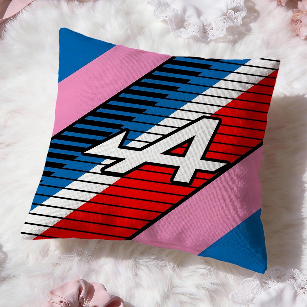 A-Alpines Automobiles Cushion Cover Premium Comfort Reversible Pillow Cove -Two in One Design for Any Room & Car Interior