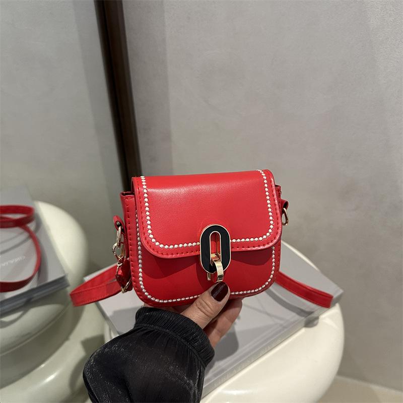 Bag women's bag advanced sense 2025 new versatile shoulder bag texture messenger bag small square bag this year popular niche