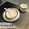 Nordisches modernes Keramik-Geschirrset
