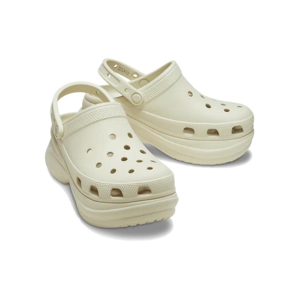 Crocs Women's Classic Bae Clog Bone Lightweight Comfort Slip On 206302-2Y2