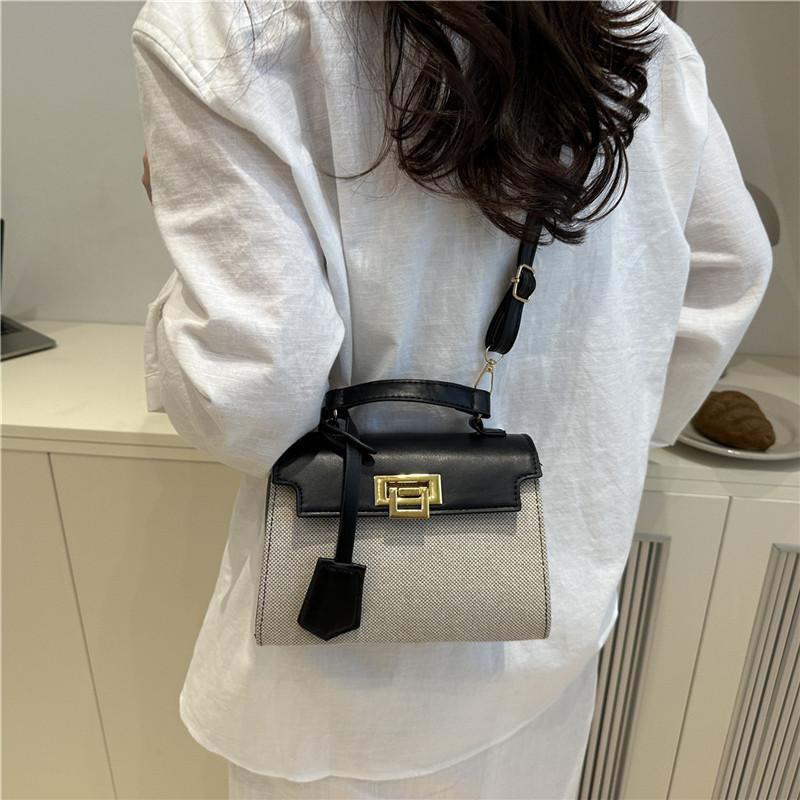 Premium texture handbag women's 2025 new trendy fashion versatile shoulder messenger bag retro foreign style small square bag