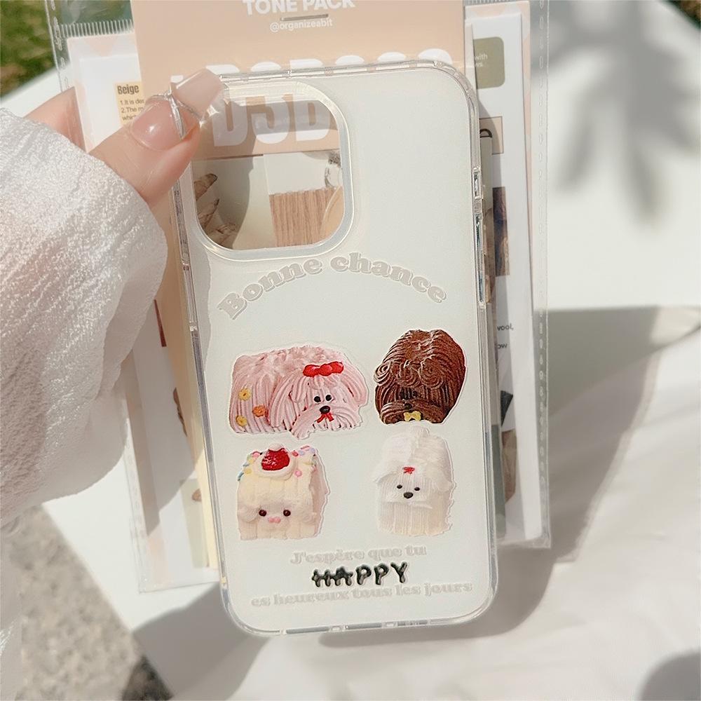 

Чехол для телефона с изображением щенка в виде кремового торта 12/12pro(6.1)