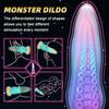 Luminous Silicone Octopus Phallus Super Large Anal Plug Self-Stimulator for Women