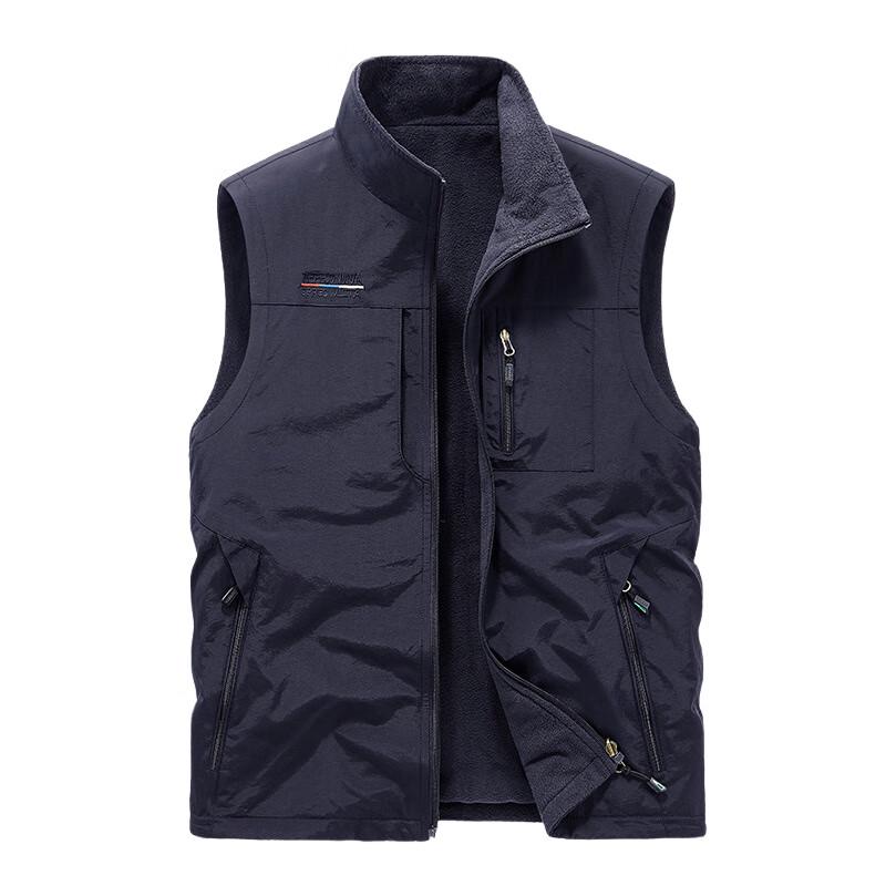 

Мужская двусторонняя жилетка-куртка с флисовой подкладкой