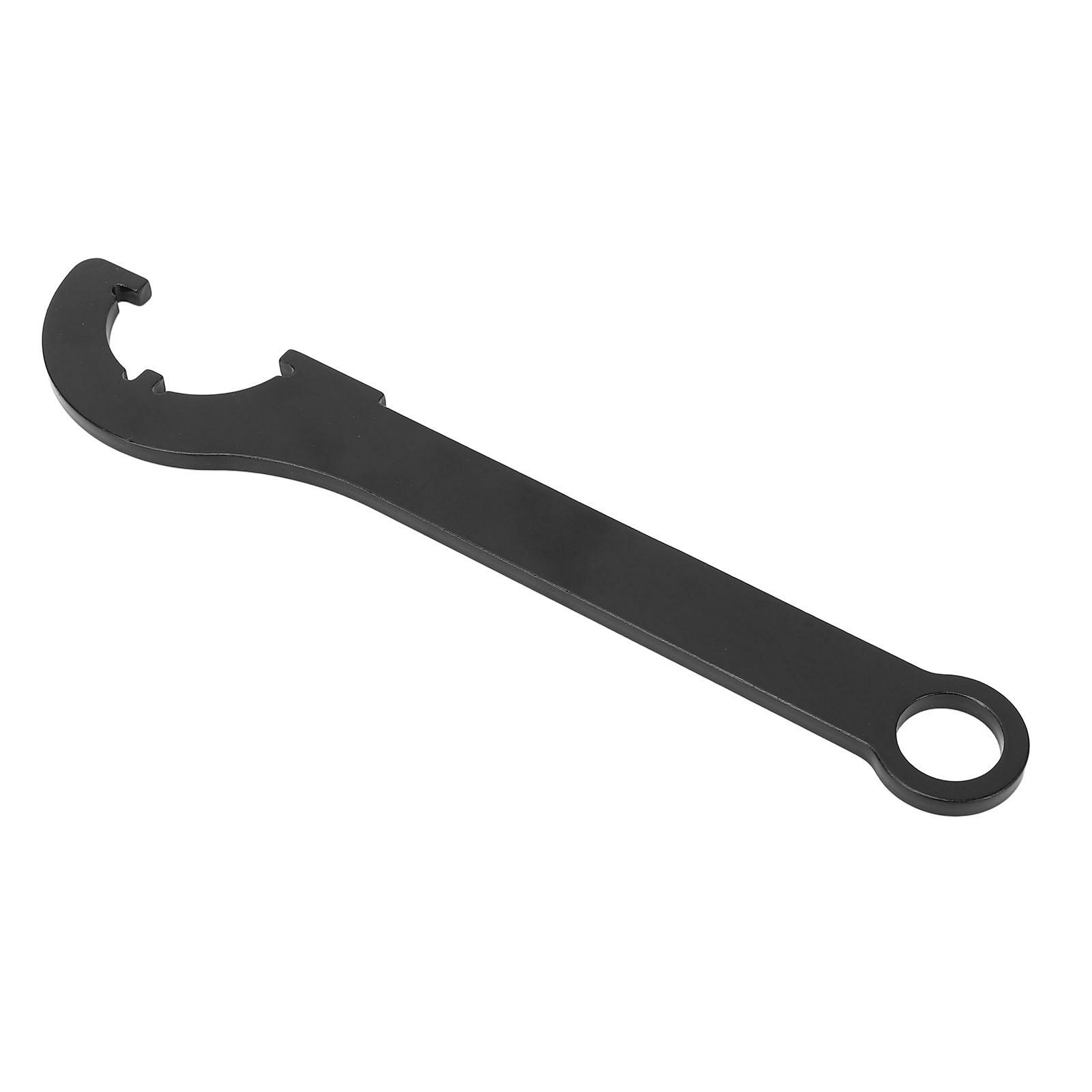 Ключ гаечный черного цвета, портативный, эргономичный дизайн, инструмент из 45-й стали, крючковый ключ для оборудования