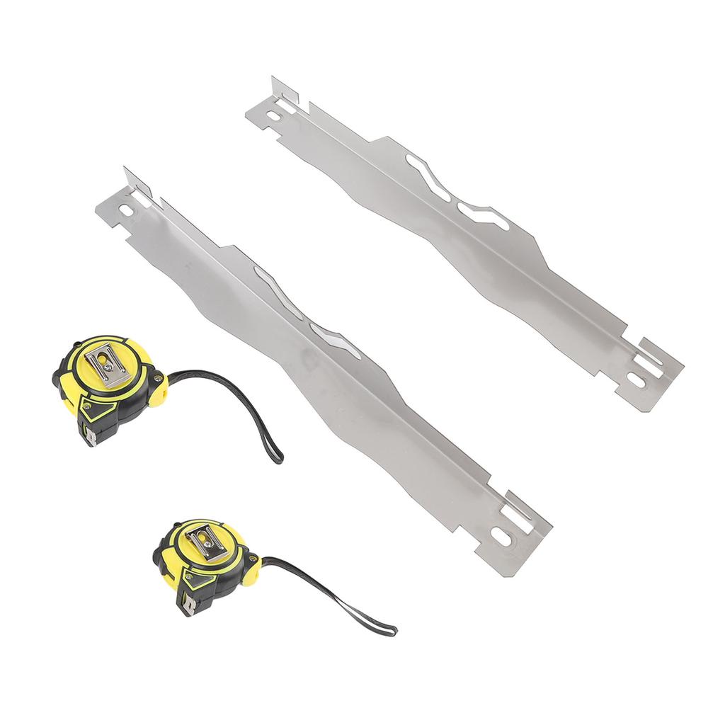 Edelstahl Spurplatten mit 2 Stück 3 Meter Maßband Spurwerkzeug für alle Autos Limousinen SUVs