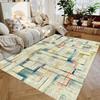 Retro Bohe Area Rugs for Bedroom Living Room Decor Color Block Splicing Pattern Carpet Vintage Persian Style Popular Floor Mat