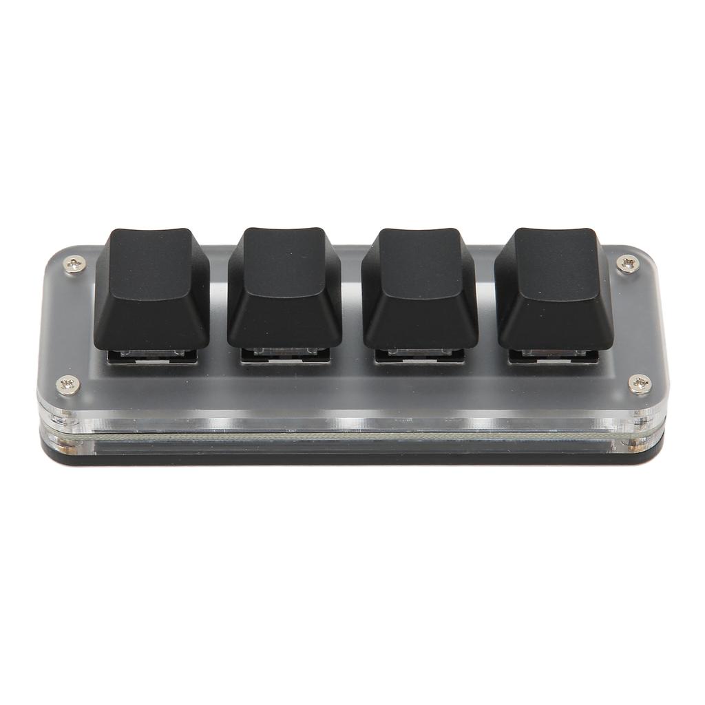 4 Fully Programmable Keys Mini Type C Wired One Handed Mechanical Keyboard for Windows