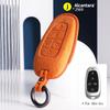 For Hyundai Tucson Nx4 Sonata Grandeur Santa Fe Solaris Sonata Alcantara Car Key Case Cover Keychain Shell
